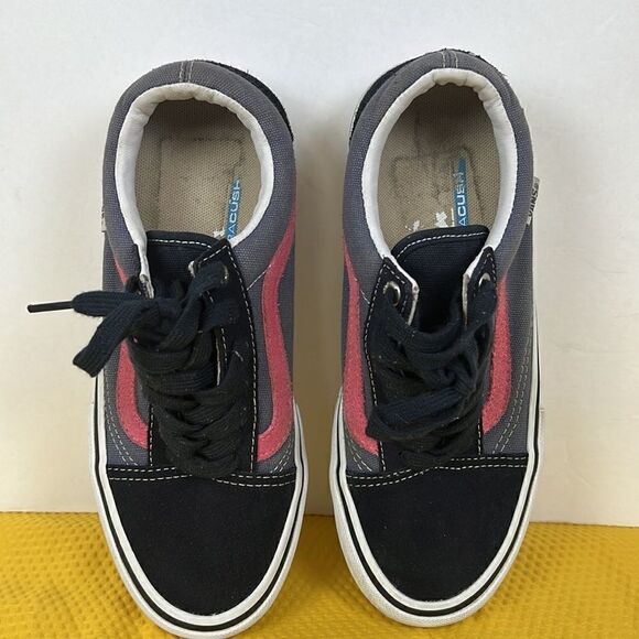 Vans Old Skool Classic Suede Canvas Duracap Pink Navy Blue Shoes Mens 5 - Picture 8 of 9